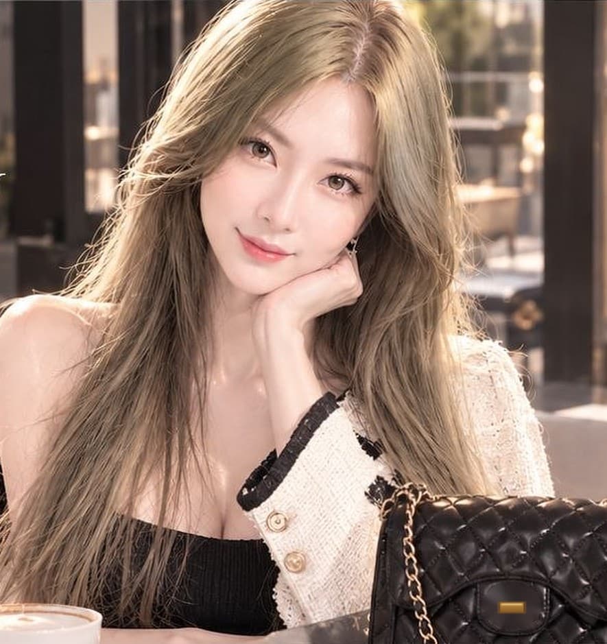 카페 룩 블랙 퀼팅백 세트 이미지 1/2