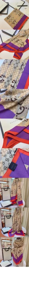 구찌 여성 GG 프린트 홀스빗 스카프 - Gucci Womens GG Print Horsebit Scarf - acc8963x 이미지 4/4