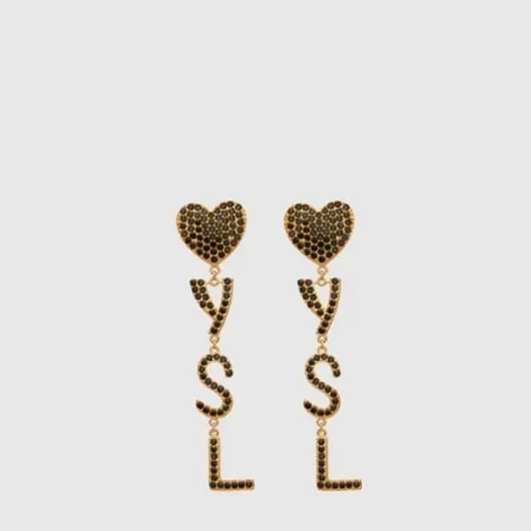 입생로랑 여성 하트 이어링 - Saint Laurent Womens Heart Earrin… 이미지 1/5