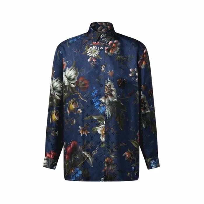 루이비통 여성 꽃무늬 실크 셔츠 - Louis vuitton Womens Dark Flor… 이미지 1/28