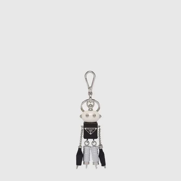 프라다 남/녀 로봇 사피아노 가죽 백 참 - Prada Unisex Robot Saffiano Leather Bag Charm - acc10256x 이미지 2/3