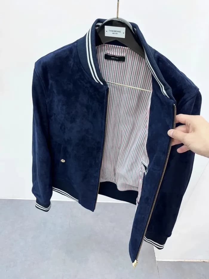 톰브라운 남성 가죽 자켓 - Thom Browne Mens Leather Jacket - thc17063x 이미지 10/14