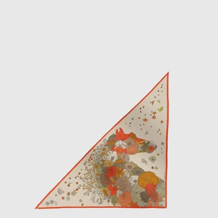 에르메스 여성 로브 르제르 트라이앵글 스카프 - Hermes Womens Robe Legere Giant Triangle Scarf - acc8816x 이미지 1/4