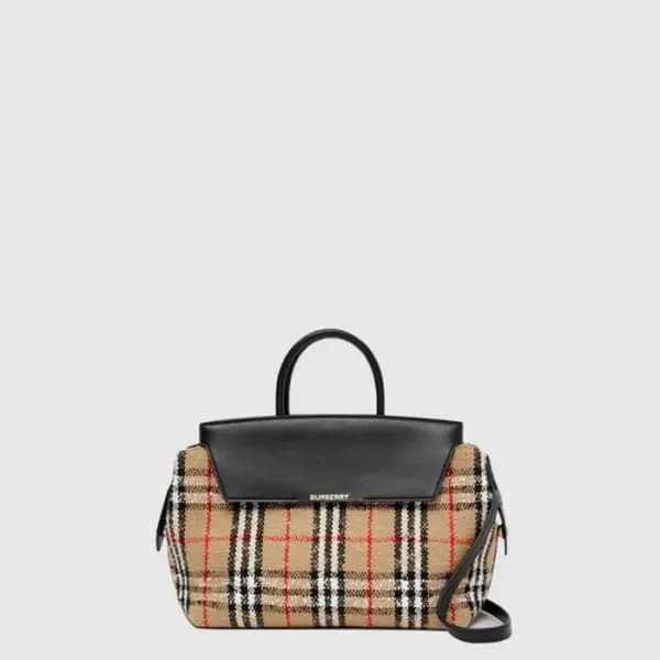 버버리 여성 체크 미디엄 캐서린 백 - Burberry Womens Check Medium… 이미지 1/4