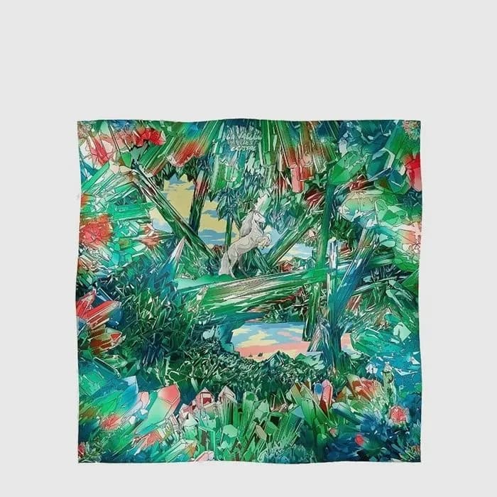 에르메스 여성 라 바레 드 크리스탈 스카프 - Hermes Womens La Vallee de Cristal Scarf - acc8940x 이미지 2/4