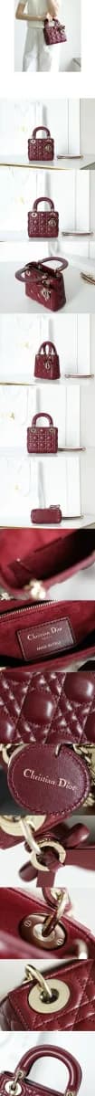 디올 여성 미니 레이디 디올 백 - Dior Womens Mini Lady Dior Bag - dib17325x 이미지 4/5