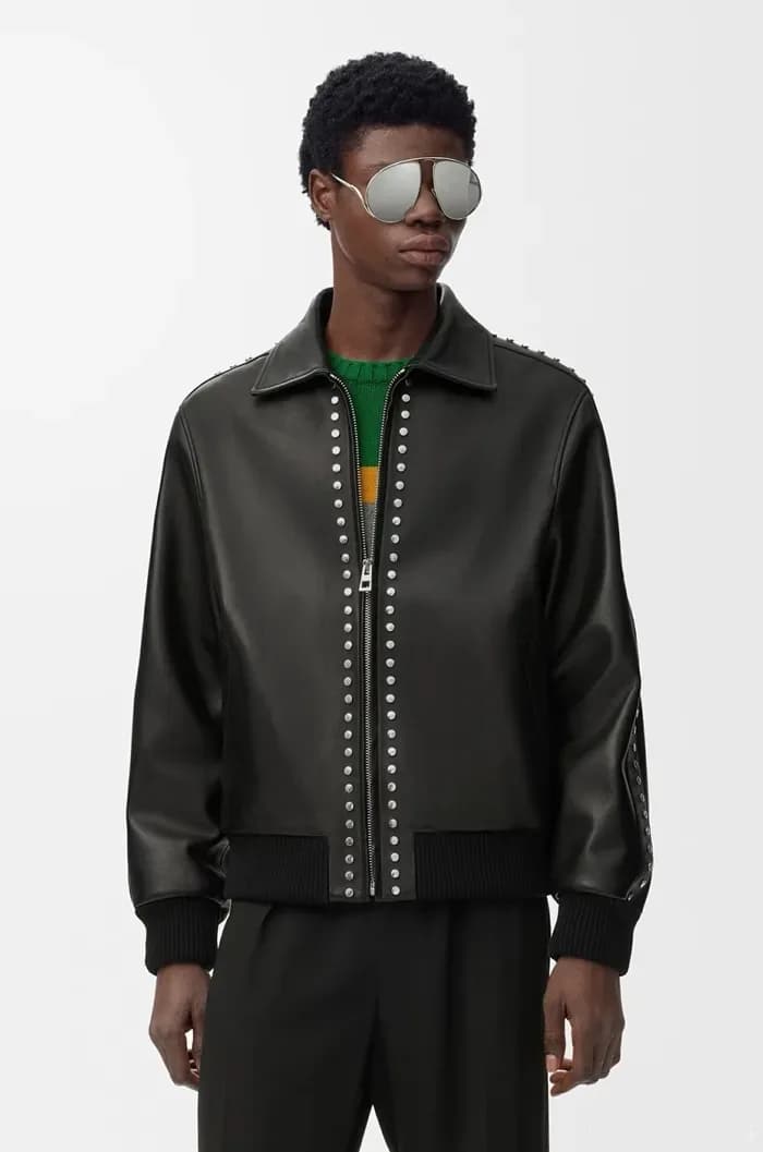 로에베 남성 가죽 자켓 - Loewe Mens Leather Jacket - loc17022x 이미지 2/17