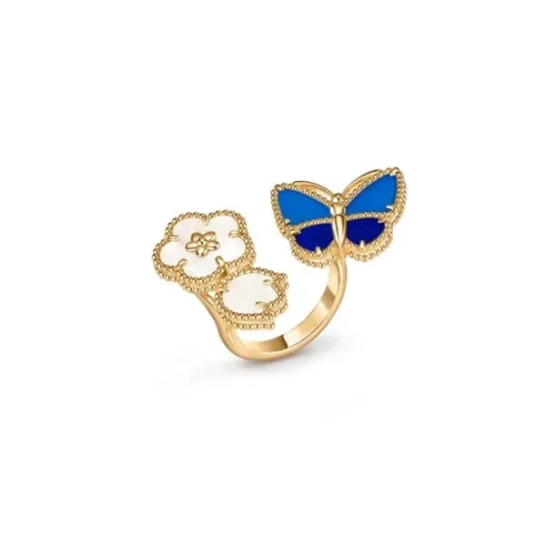 반클리프 아펠 여성 버터플라이 럭키 플라워 링 - Van Cleef & Arpels Wom… 이미지 1/25