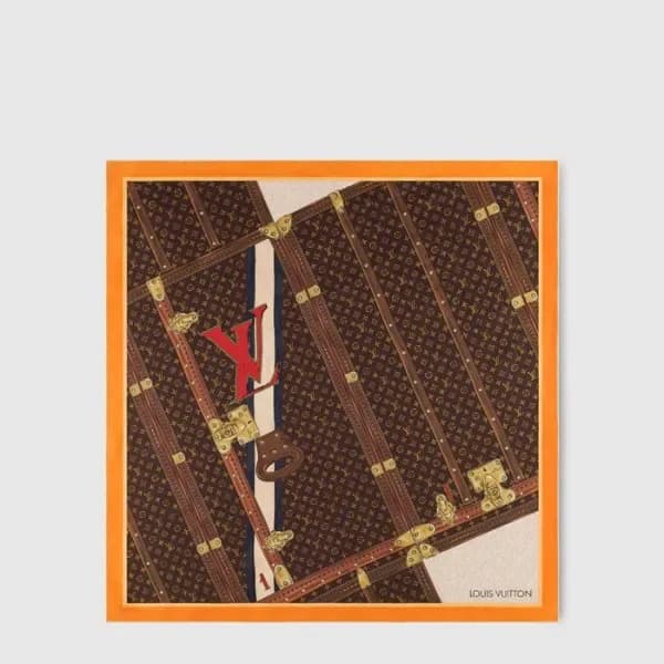 루이비통 여성 타임 트렁크 스퀘어 스카프 - Louis vuitton Womens Time… 이미지 1/5