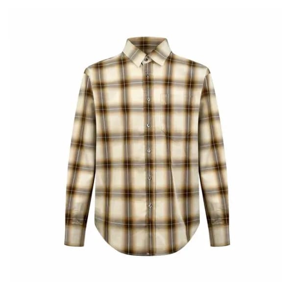 아미 남성 파리 자수 셔츠 - Ami Mens Paris Embroidered Shirt - amc16364x