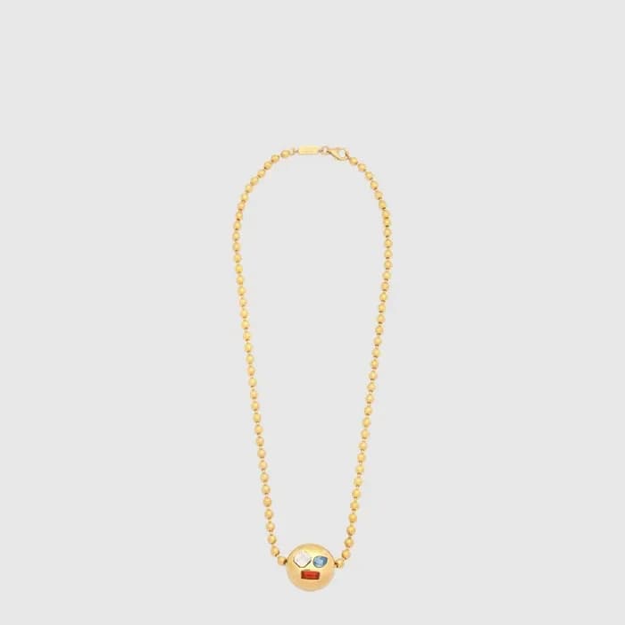 로에베 여성 애너그램 페블 네크리스 - Loewe Womens Anagram Pebble Necklace - acc10005x 이미지 1/3