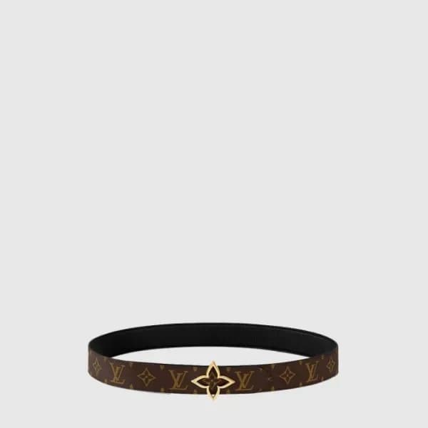 루이비통 남성 슬림 플라워 리버서블 벨트 - Louis vuitton Mens Slim F… 이미지 1/5