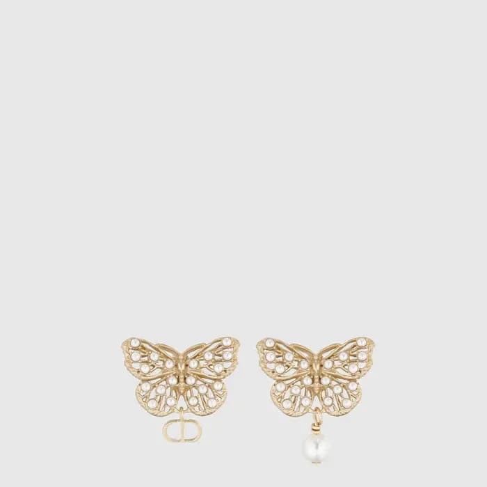 디올 여성 토일 드 주이 빠삐용 이어링 - Dior Womens Toile de Jouy Papillon Earring - acc9528x 이미지 1/3