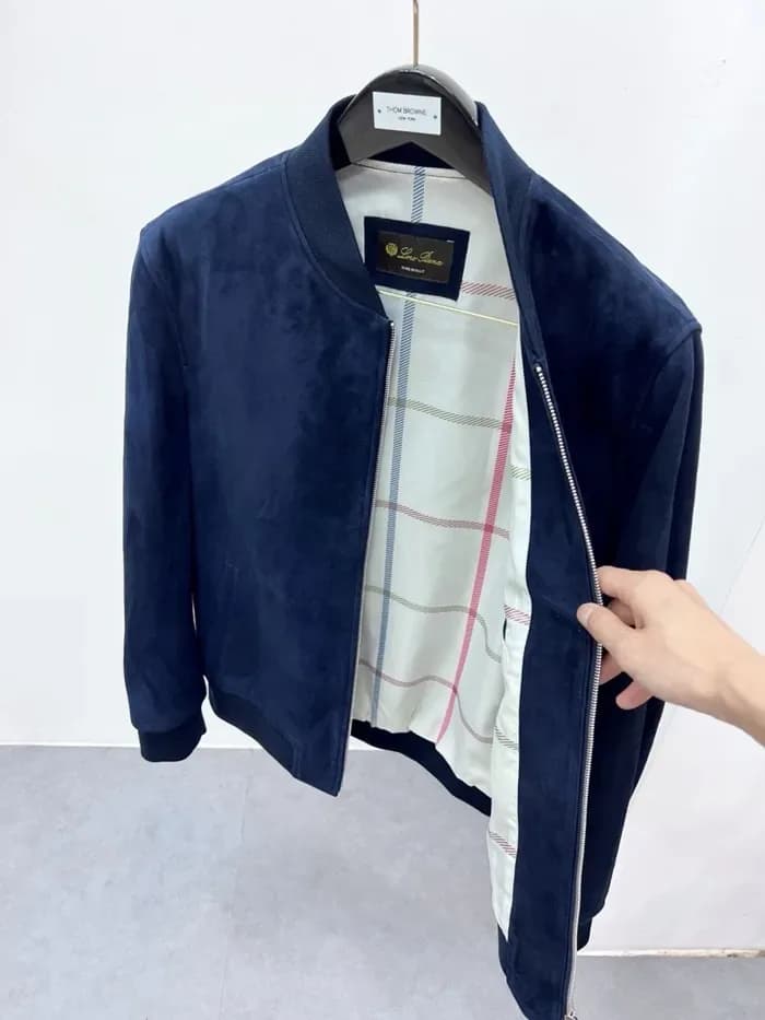로로피아나 남성 가죽 봄버 자켓 - Loro Piana Mens Leather Jacket - lpc17082x 이미지 7/12