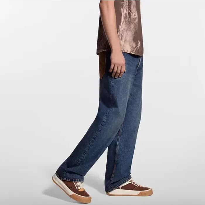루이비통 남성 가죽 시그니처 포켓 스케이트 팬츠 - Louis vuitton Mens Le… 이미지 1/12