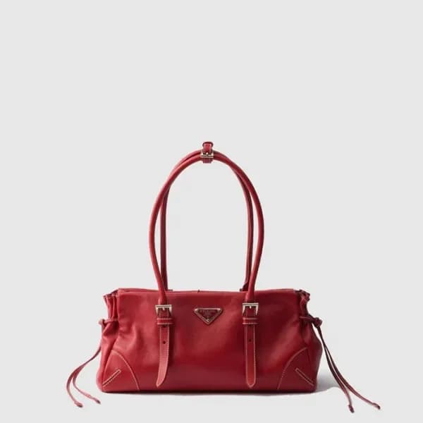 프라다 여성 보니 미디엄 앤티크 가죽 토트백 1BG628 - Prada Womens Bon… 이미지 1/3