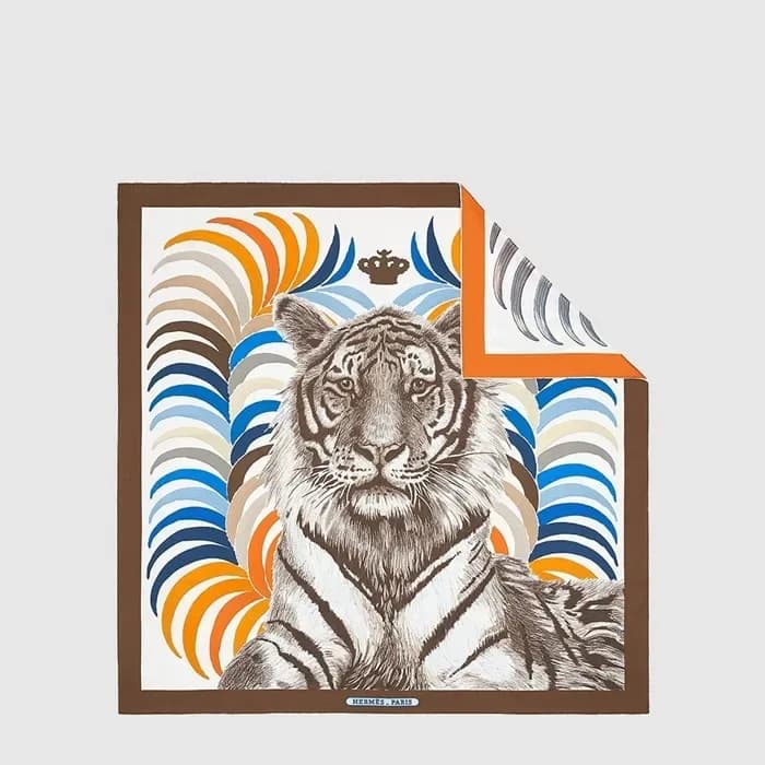 에르메스 여성 티그레 로얄 양면 스카프 - Hermes Womens Tigre Royal … 이미지 1/5