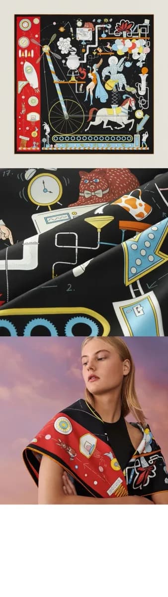 에르메스 여성 티 포 투 스카프 - Hermes Womens Tea for Two Scarf - acc8866x 이미지 3/4