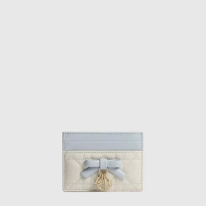 디올 여성 레이디 디올 프리지아 카드 지갑 - Dior Womens Lady Dior Freesia Card Wallet - diw1124x 이미지 1/4