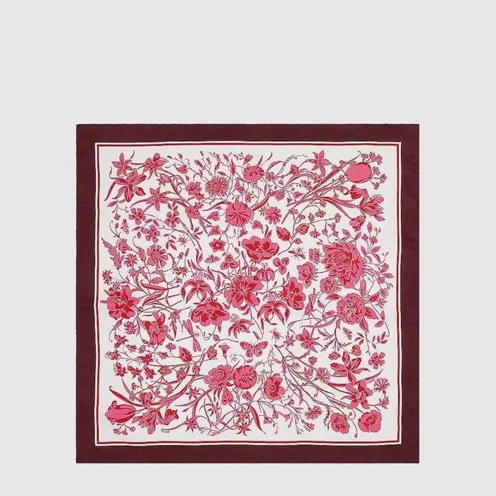 구찌 여성 플로럴 프린트 스카프 - Gucci Womens Floral Print Scarf - acc8970x 이미지 1/5