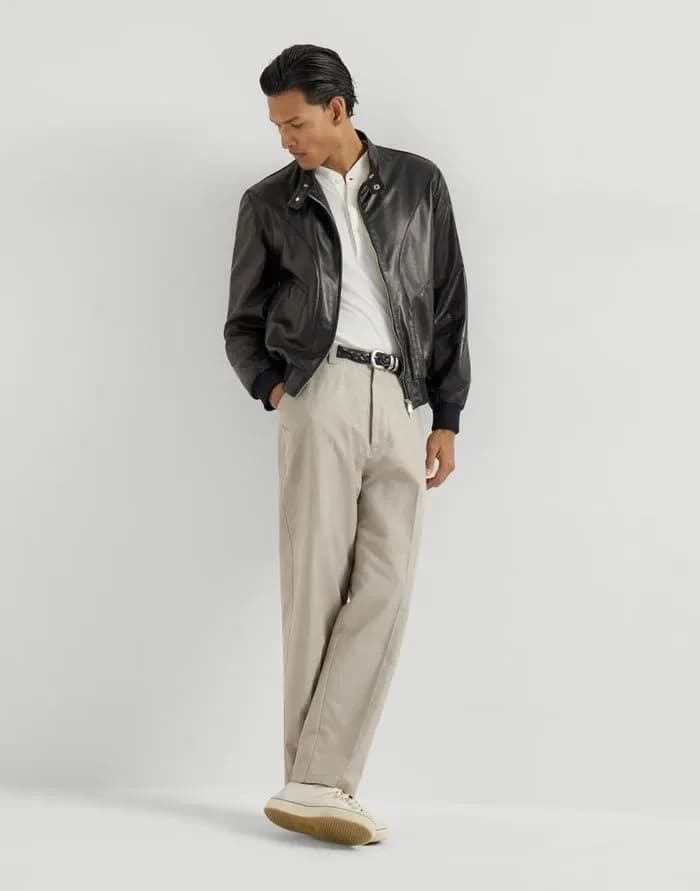 브루넬로쿠치넬리 남성 가죽 자켓 - Brunello Cucinelli Mens Leather Jacket - brc17128x 이미지 5/28