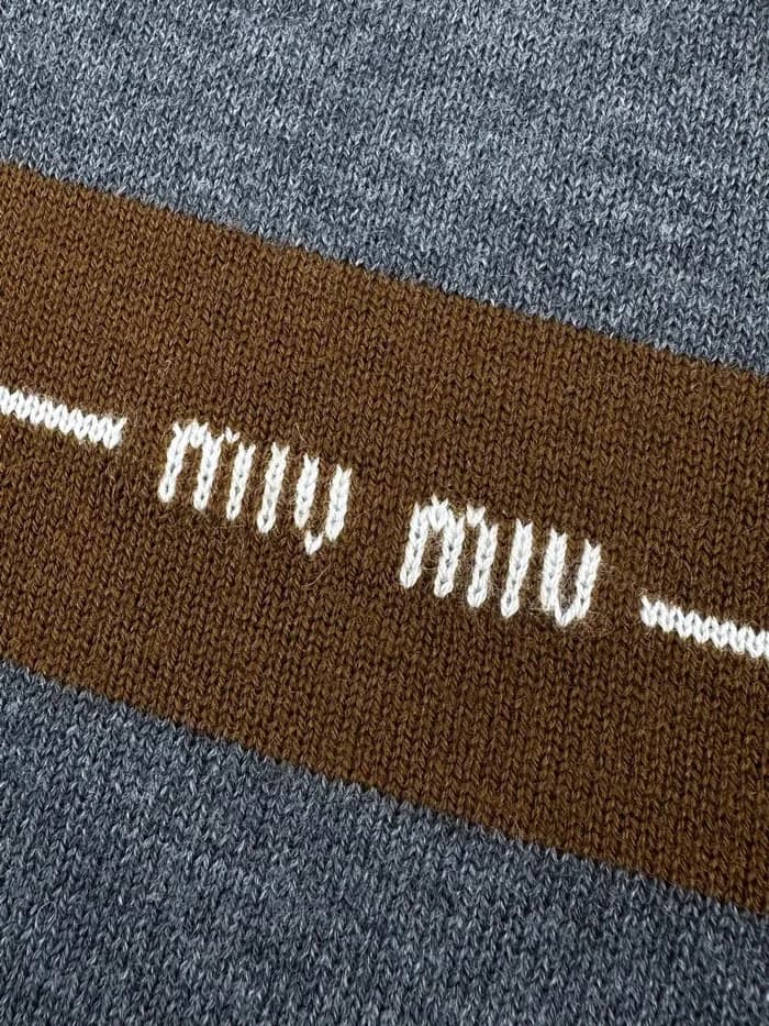 미우미우 여성 폴로 티셔츠 - Miumiu Womens Polo Tshirt - mic14… 이미지 5/13