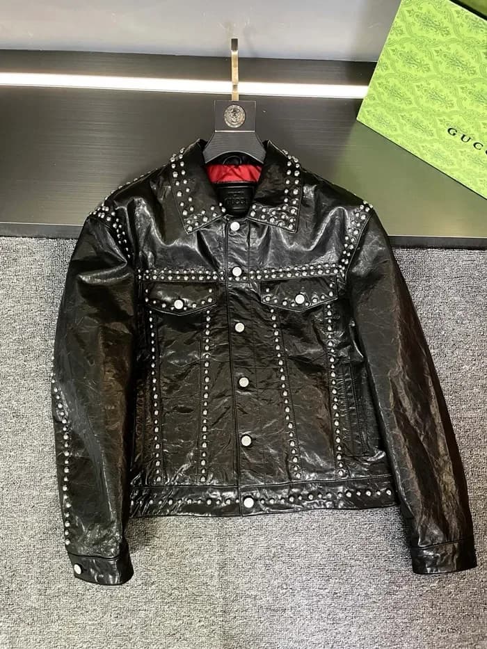 구찌 남성 가죽 자켓 - Gucci Mens Leather Jacket - guc16734x 이미지 18/26