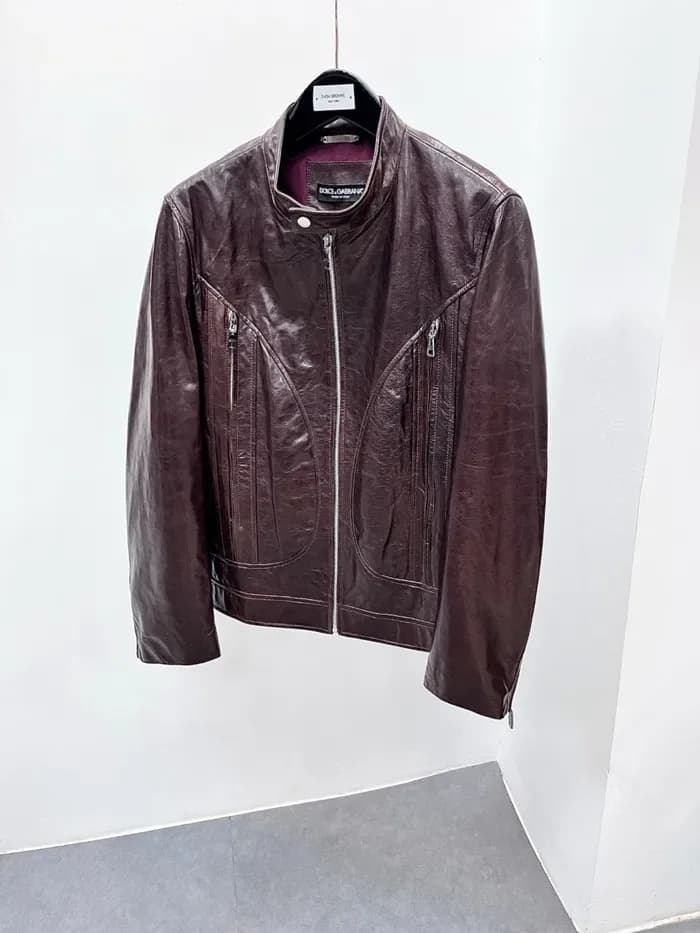 돌체앤가바나 남성 가죽 자켓 - Dolce&Gabbana Mens Leather Jacket - doc17074x 이미지 6/14