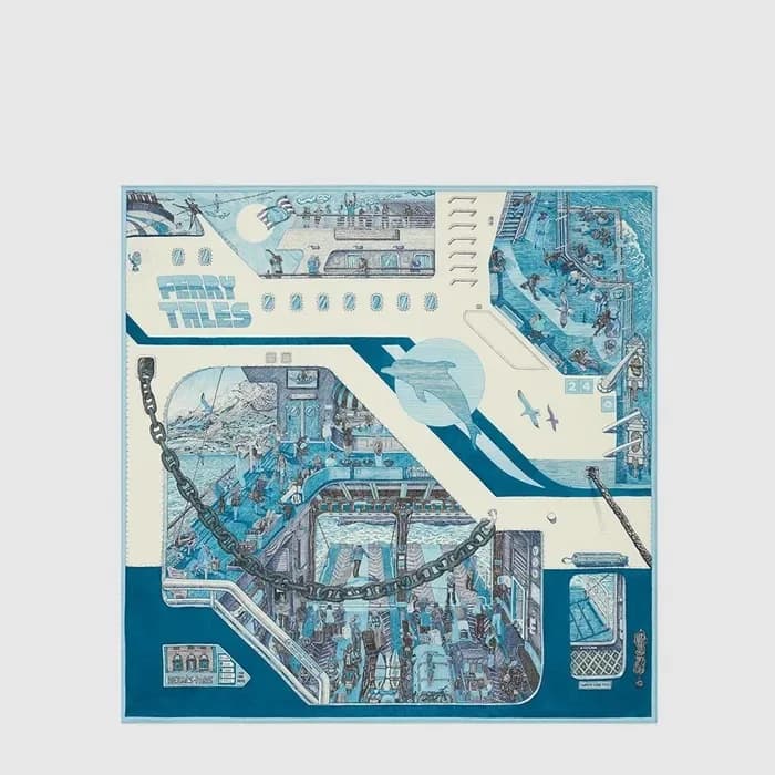 에르메스 여성 페리 테일즈 숄 - Hermes Womens Ferry Tales Shawl - acc8884x 이미지 2/4