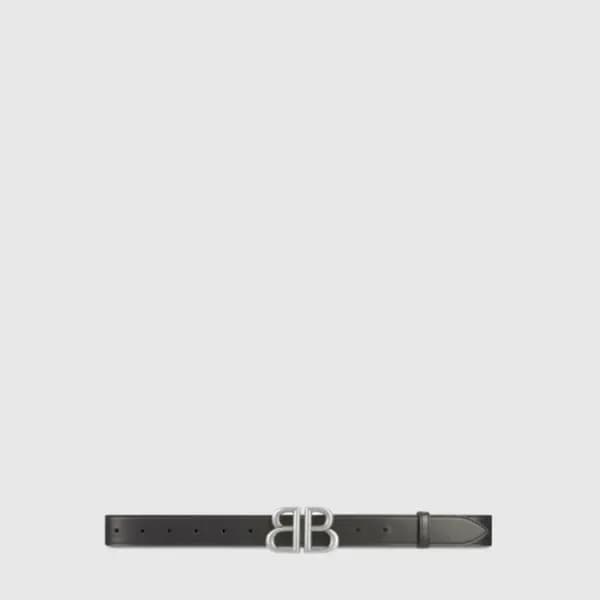 발렌시아가 남성 브이로고 가죽 벨트 - Balenciaga Mens V-logo Belt … 이미지 1/5
