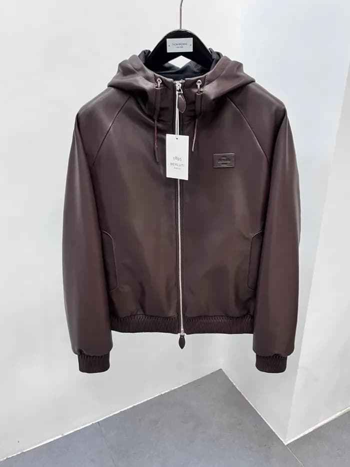 벨루티 남성 가죽 자켓 - Berluti Mens Leather Jackets - bec16881x 이미지 6/14