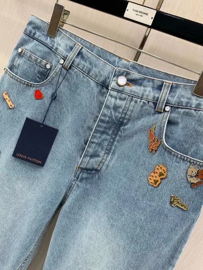 루이비통 남성 트렌디 청바지 - Louis vuitton Mens Trendy Jeans - lvc17463x 이미지 5/11