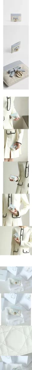 디올 여성 레이디 디올 프리지아 카드 지갑 - Dior Womens Lady Dior Freesia Card Wallet - diw1124x 이미지 3/4