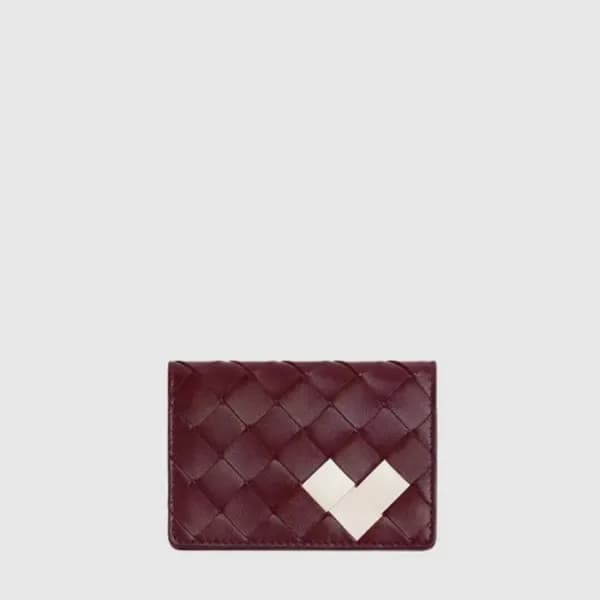 보테가 베네타 남/녀 인트레치아토 명함 케이스 - Bottega veneta Unisex … 이미지 1/5