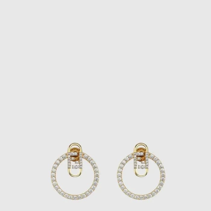 펜디 여성 오 락 이어링 - Fendi Womens O Lock Earring - acc10145x 이미지 1/3
