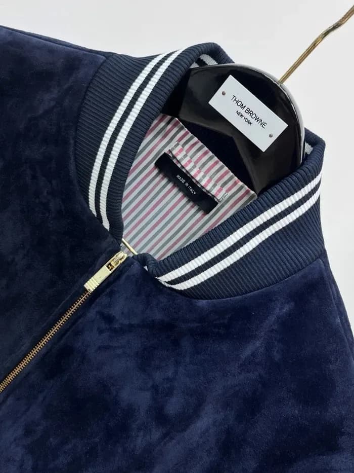 톰브라운 남성 가죽 자켓 - Thom Browne Mens Leather Jacket - thc17063x 이미지 8/14