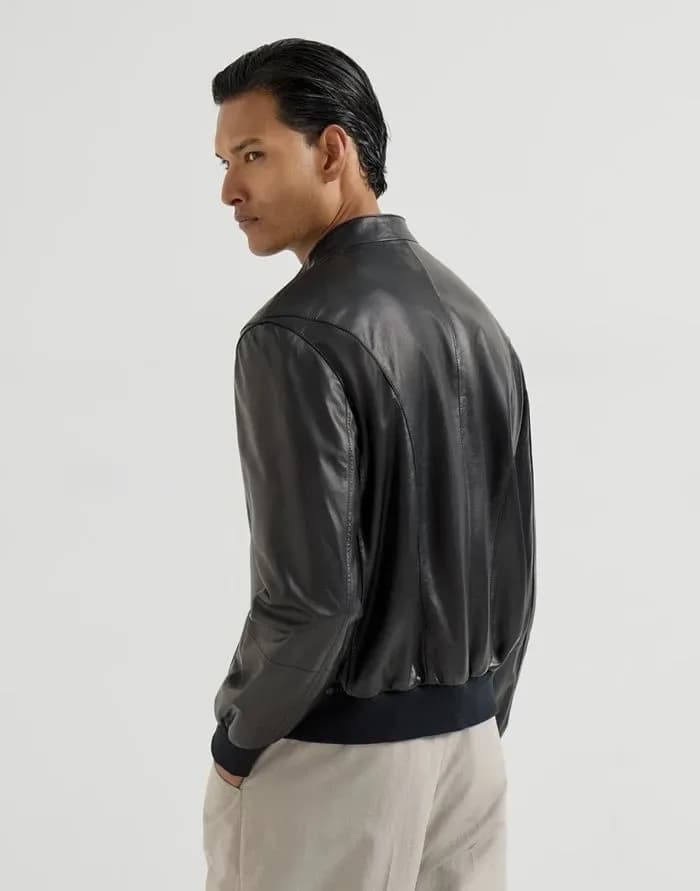 브루넬로쿠치넬리 남성 가죽 자켓 - Brunello Cucinelli Mens Leather Jacket - brc17128x 이미지 4/28