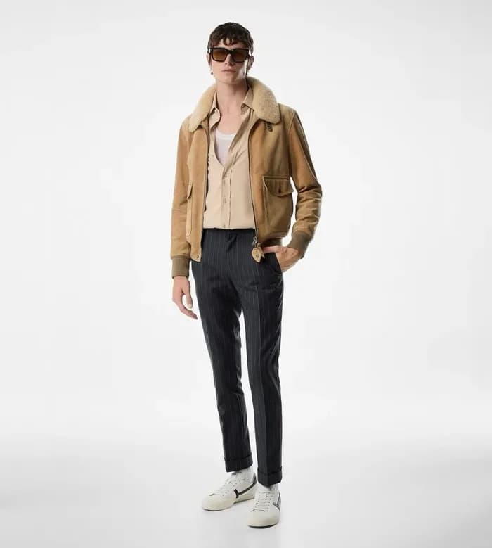 톰포드 남성 가죽 자켓 - Tom Ford Mens Leather Jacket - toc17165x 이미지 2/22