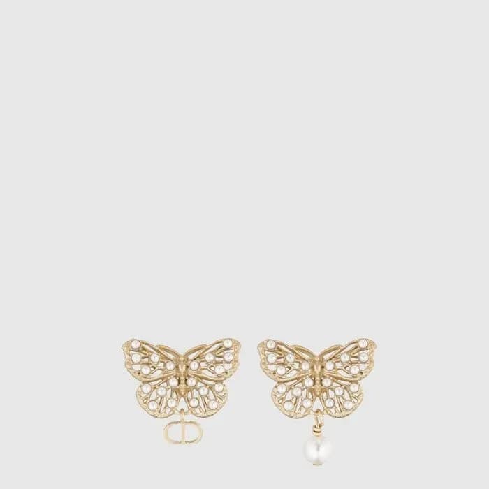 디올 여성 토일 드 주이 빠삐용 이어링 - Dior Womens Toile de Jouy Papillon Earring - acc9528x 이미지 2/3