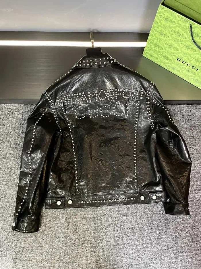 구찌 남성 가죽 자켓 - Gucci Mens Leather Jacket - guc16734x 이미지 19/26