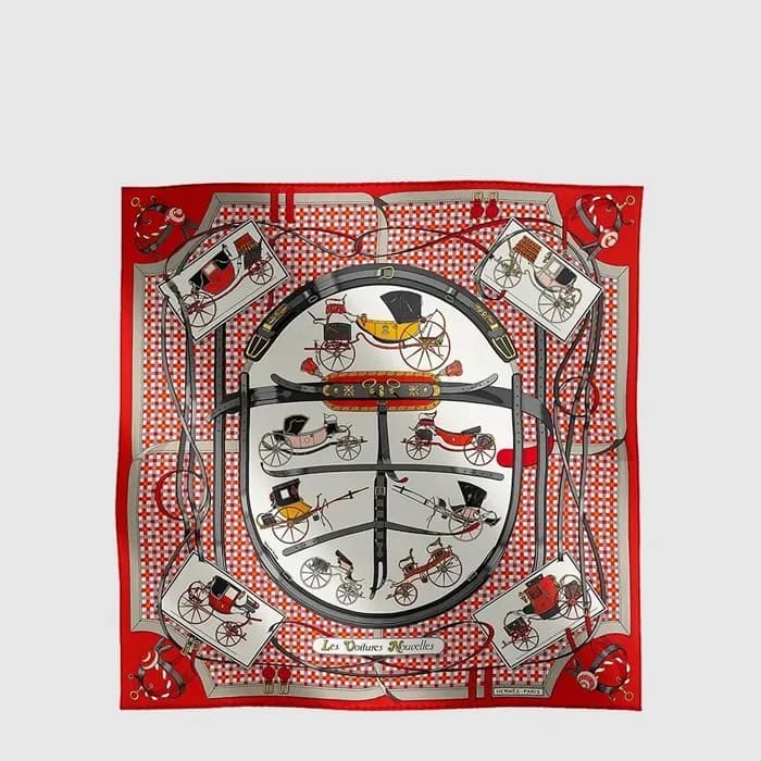 에르메스 여성 레 부아튀르 누벨 스카프 - Hermes Womens Les Voitures Nouvelles scarf - acc8839x 이미지 2/4