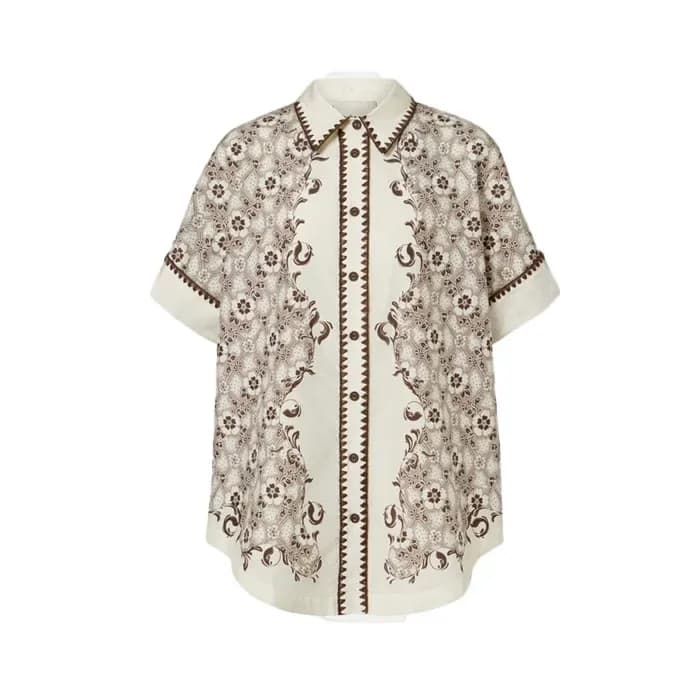 알레마이스 여성 볼링 반팔 셔츠 - Alémais Womens Bowling Shirt - aec16653x 이미지 6/15