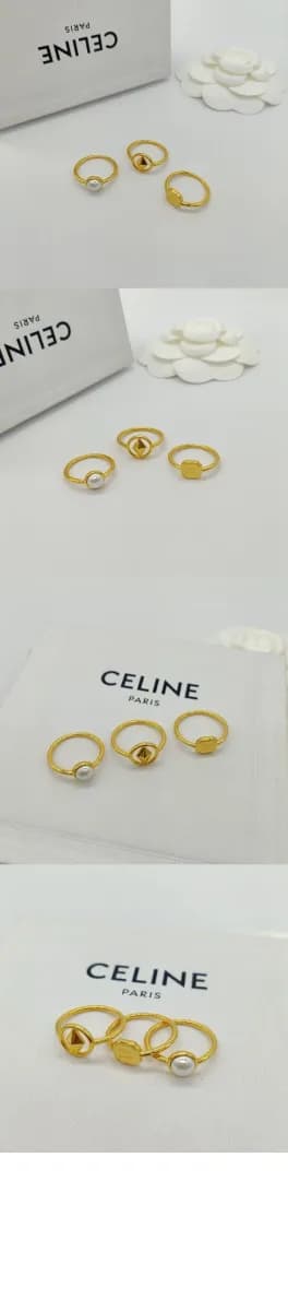 셀린느 여성 레진 진주 링 - Celine Womens Resin Pearl Ring - acc10574x 이미지 3/3