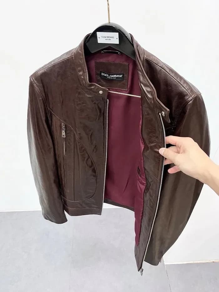 돌체앤가바나 남성 가죽 자켓 - Dolce&Gabbana Mens Leather Jacket - doc17074x 이미지 8/14