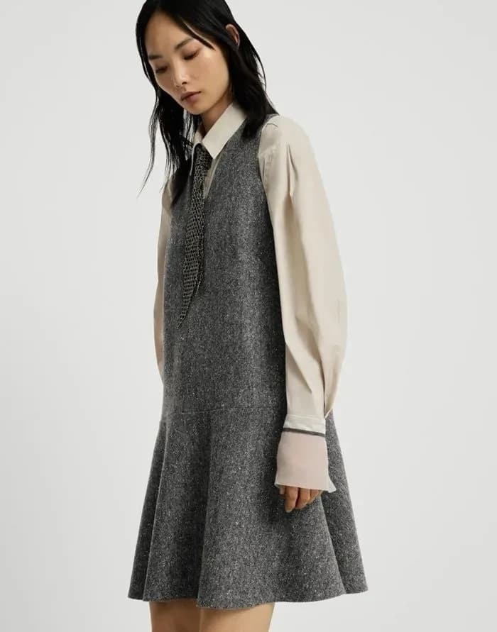 브루넬로쿠치넬리 여성 미디 드레스 - Brunello Cucinelli Womens Midi Dress - brc17469x 이미지 7/17