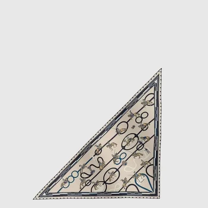 에르메스 여성 파사드와 사펜타인 자이언트 트라이앵글 스카프 - Hermes Womens Passades et Serpentines Giant Triangle Scarf - acc8827x 이미지 2/4
