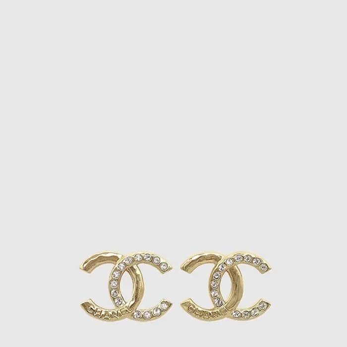 샤넬 여성 CC 골드 메탈 이어링 - Chanel Womens CC Gold Metal E… 이미지 1/4