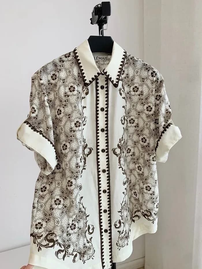 알레마이스 여성 볼링 반팔 셔츠 - Alémais Womens Bowling Shirt - aec16653x 이미지 9/15