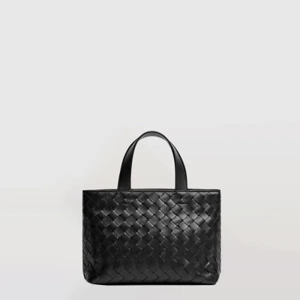보테가 베네타 남성 미니 인트레치아토 지퍼 토트 백 - Bottega veneta Mens… 이미지 1/5