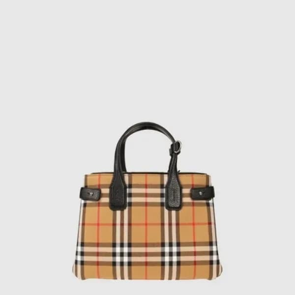 버버리 여성 체크 스몰 토트 백 - Burberry Womens Check Small To… 이미지 1/4